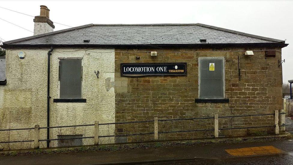 Side view of Heighington & Aycliffe Railway Station