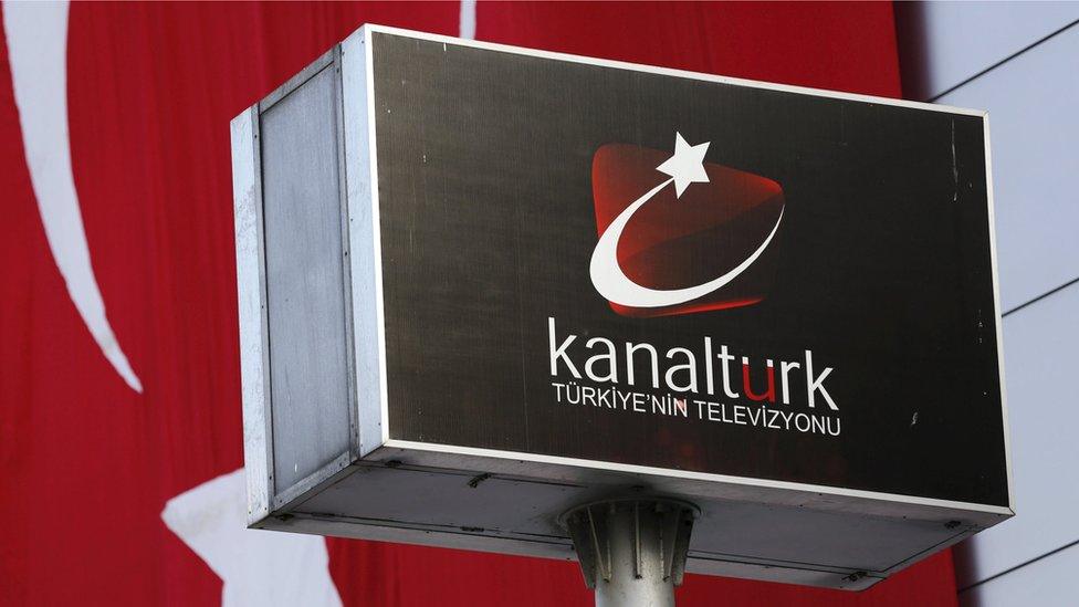 A logo of the Kanalturk TV, owned by Kozi-Ipek media group