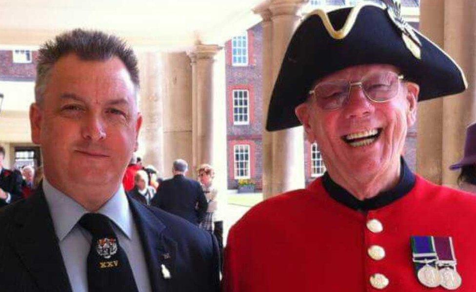 Mick Crowther and his father, Geoff Crowther