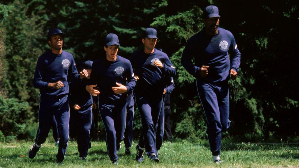 A scene from Police Academy