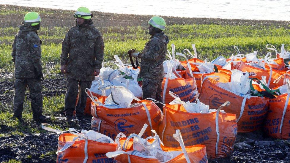 The Army has been helping in the clean-up operations at Croston in Lancashire