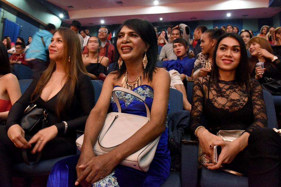 Audience at the Miss Waria Indonesia pageant