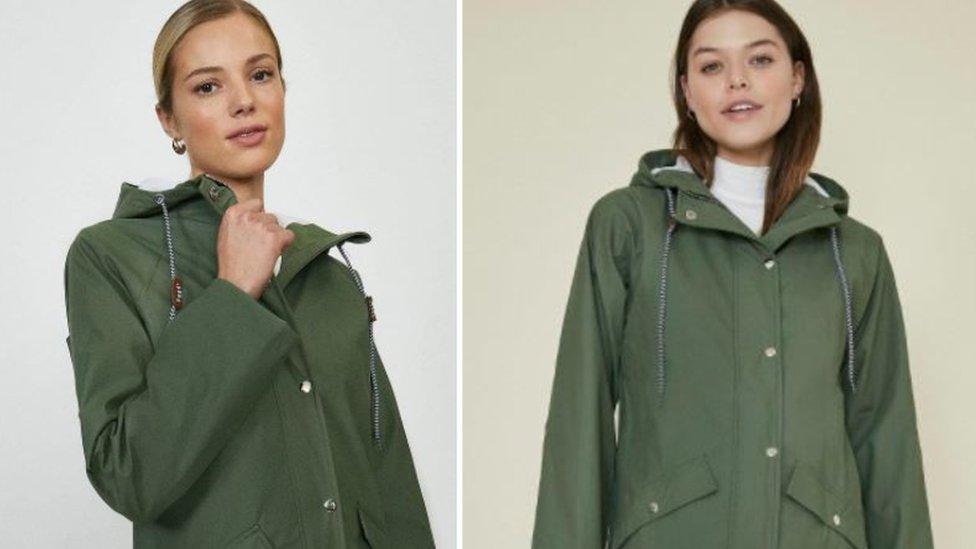 The same coat being sold by Coast and Oasis