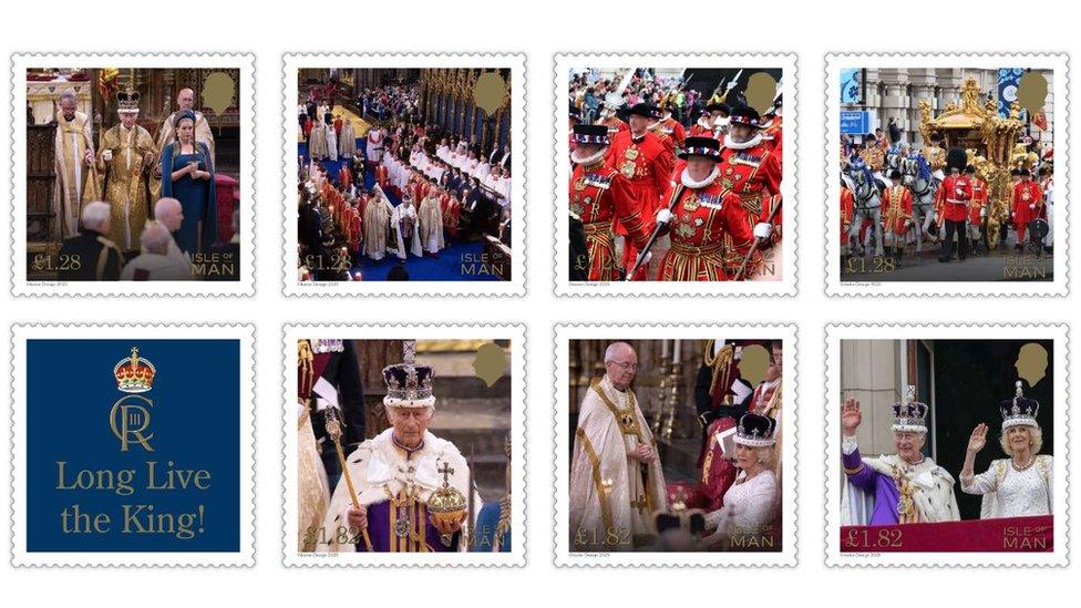 The new IOMPO stamp collection featuring the King