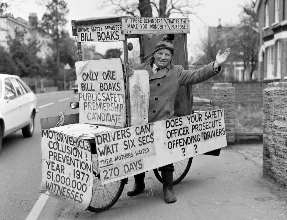 Commander Bill Boaks setting out from his home near Kingston