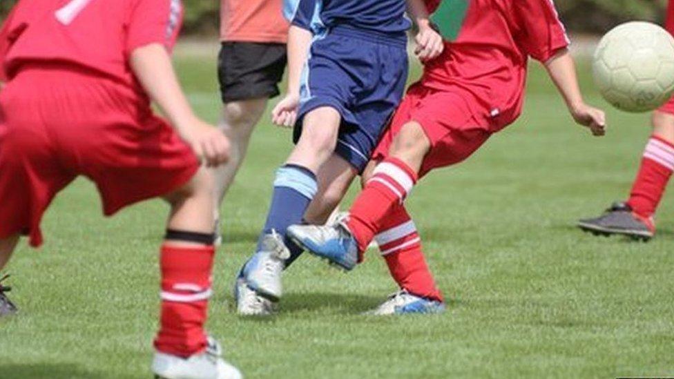 Children's football match