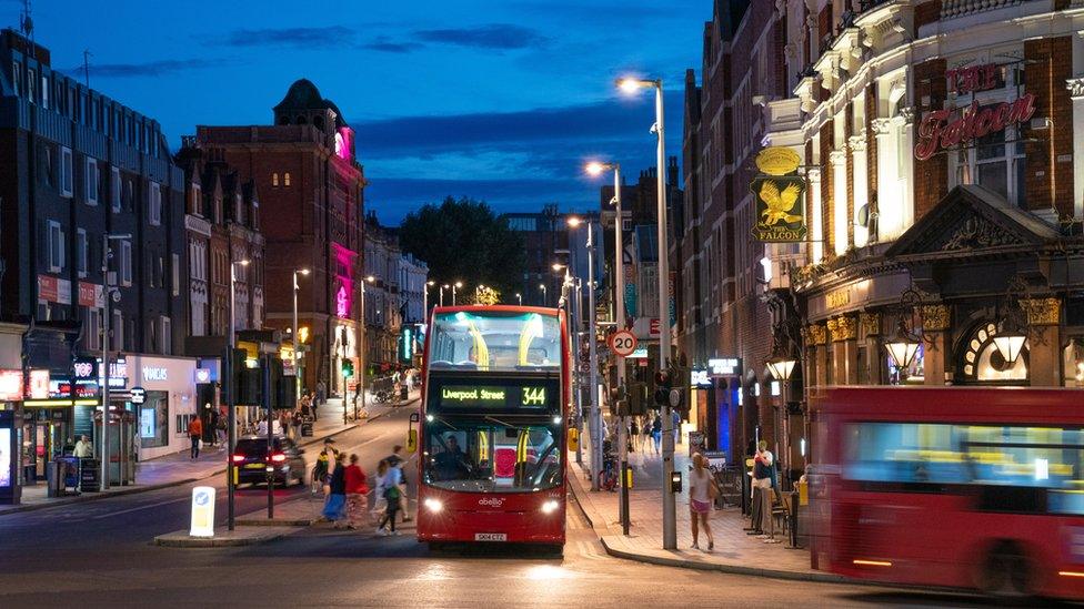 Clapham Junction at night