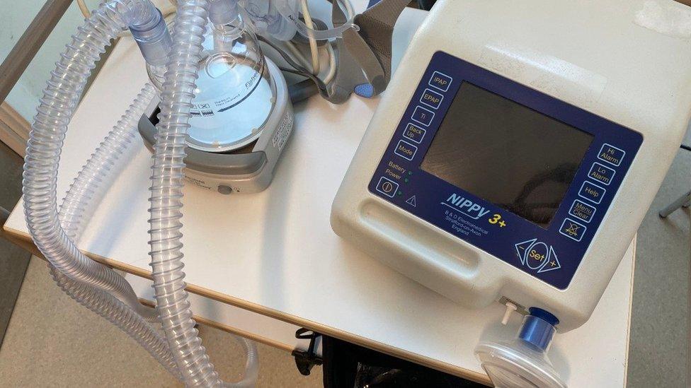 Professor Stephen Hawking's old ventilator, which he bought himself, that has been donated to Royal Papworth Hospital to help care for patients with Covid-19