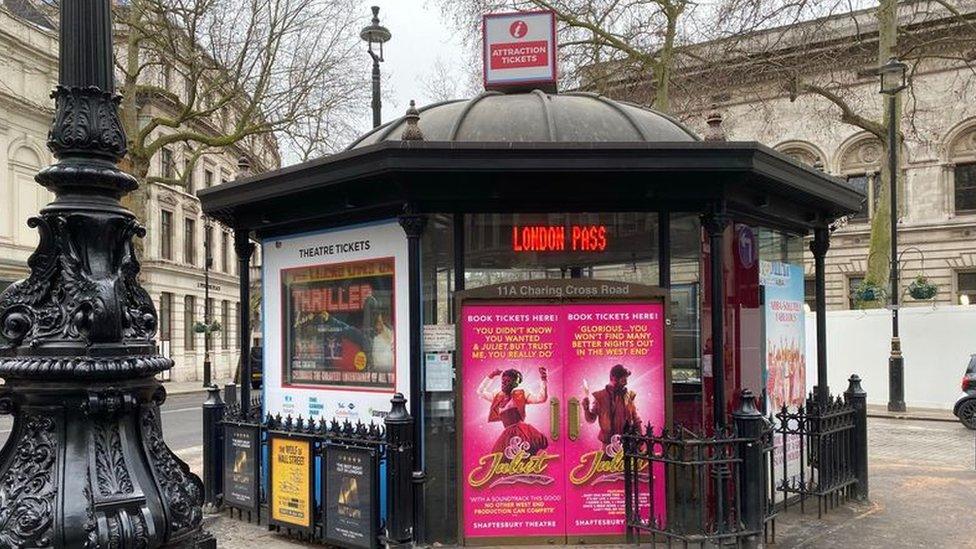 Ticket kiosk on Irving Street