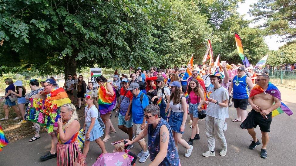 Plymouth Pride parade