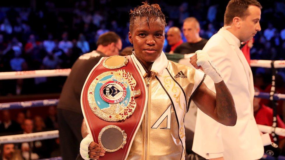 nicola adams WBO belt