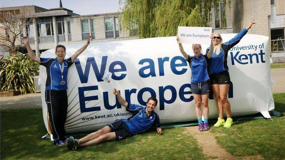 Students promote Kent's European links