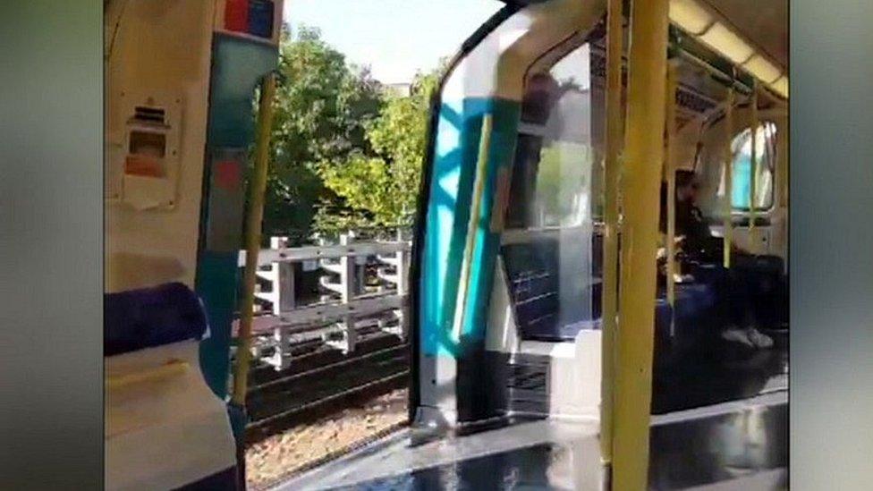 Jubilee Line train with doors open