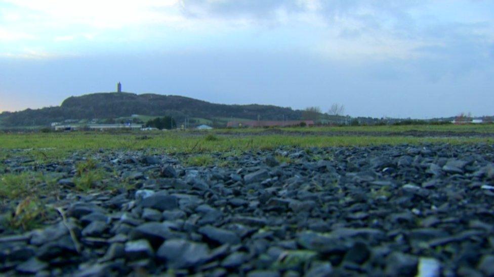 The Castlebawn site in Newtownards, looking towards Scrabo tower