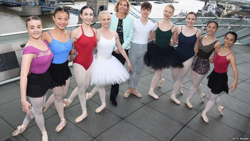 Darcey Bussell with Genee dancers