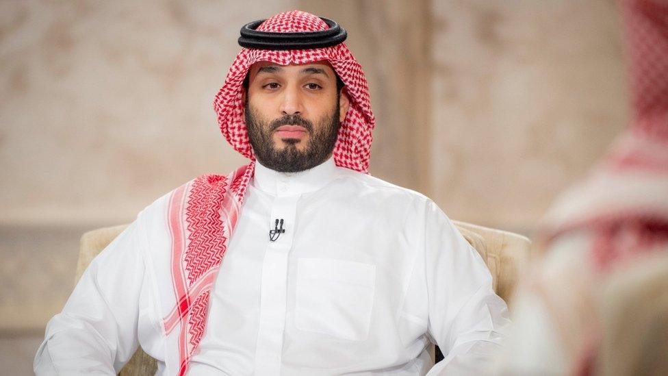 Saudi Crown Prince Mohammed bin Salman is interviewed by Saudi TV (27 April 2021)