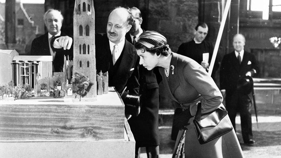 The Queen at Coventry Cathedral