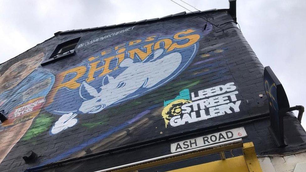 Rhinos mural