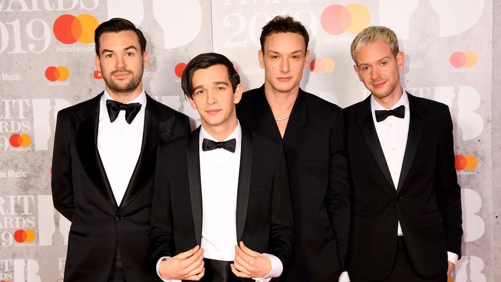 Ross MacDonald, Matthew Healy, George Daniel and Adam Hann of The 1975