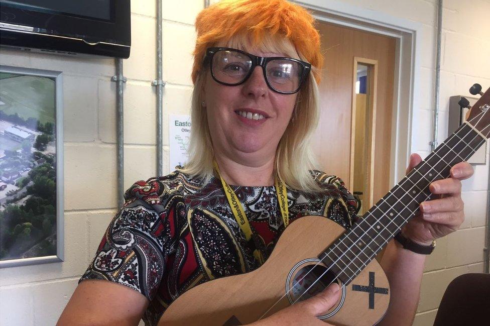 Alison Harrald as Ed Sheeran