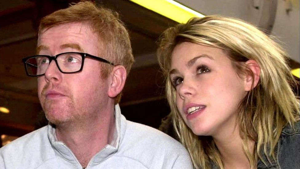 Chris Evans with Billie Piper in 2001