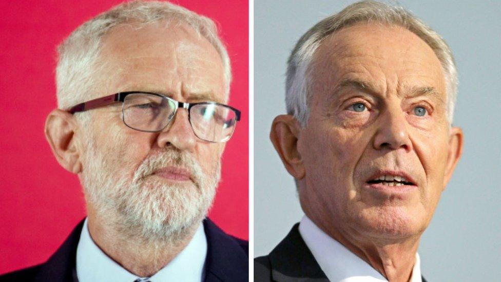 Jeremy Corbyn and Tony Blair