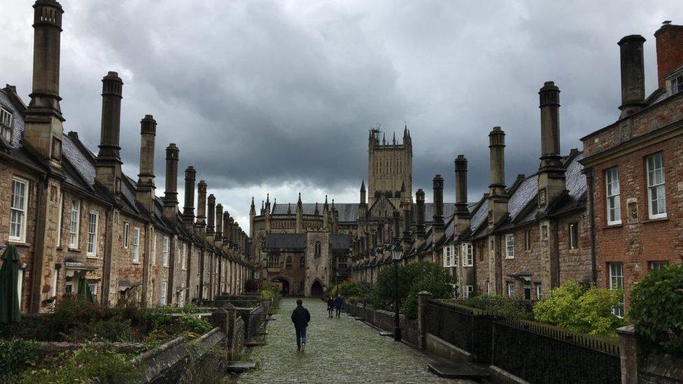 view of Wells cottages