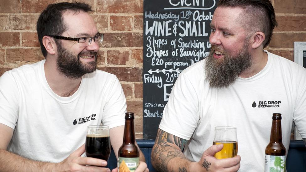 Big Drop Brewing's founders Rob Fink (left) and James Kindred