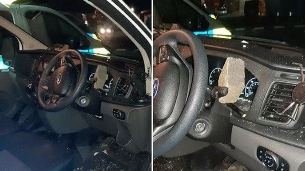 Car damaged in Bonfire night attack