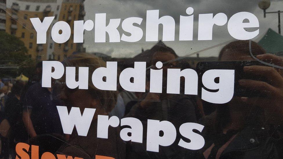 Yorkshire wraps for sale sign