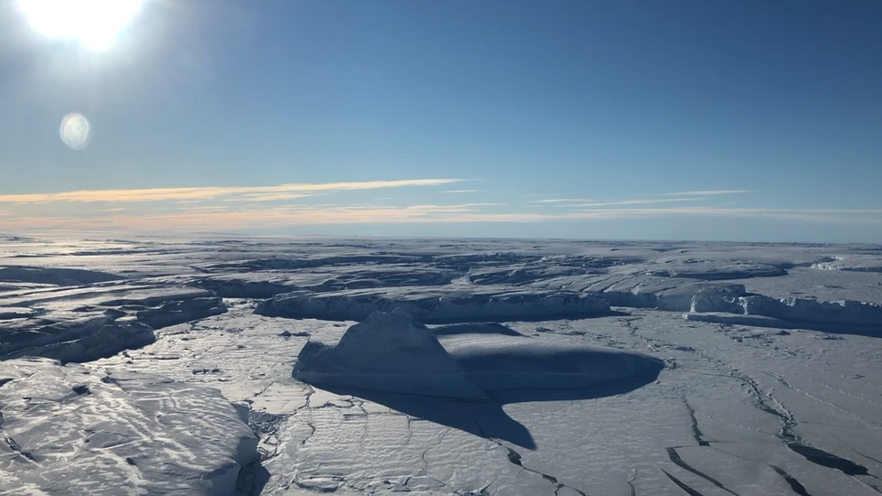 Where the Thwaites glacier meets the sea