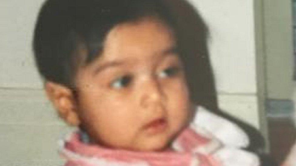 Sunaina as a baby