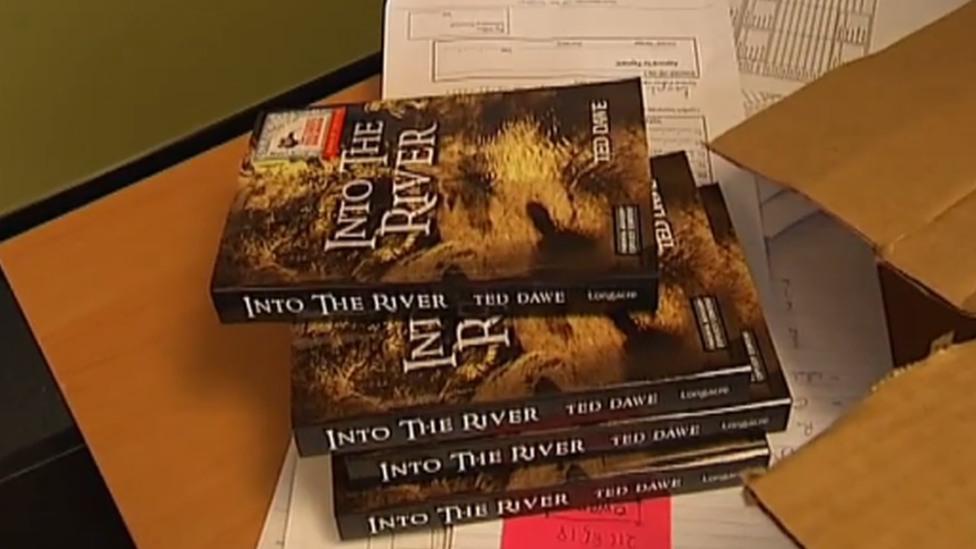 A pile of copies of Into the River