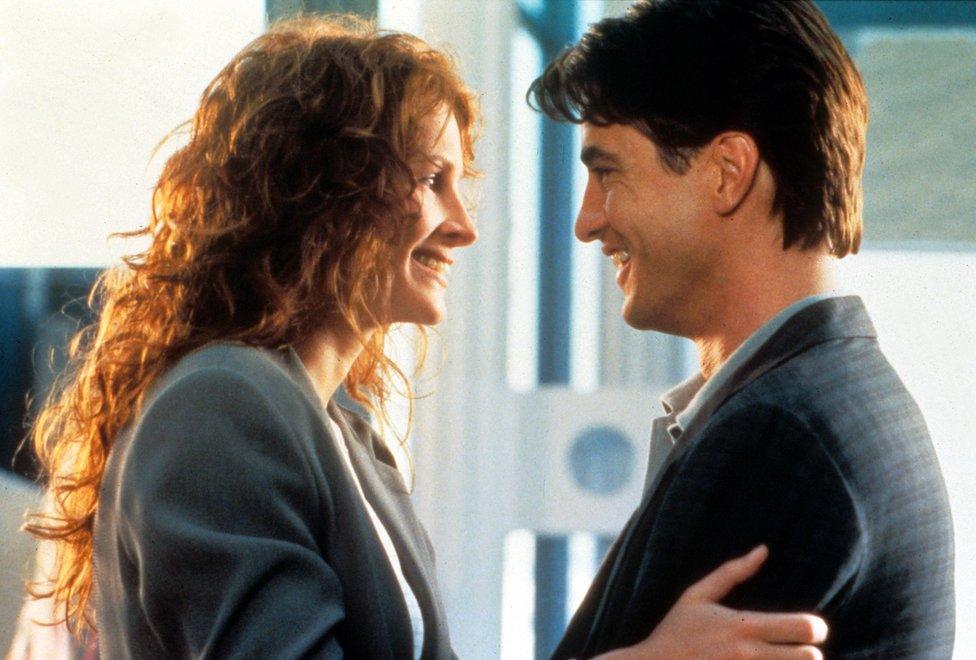 Julia Roberts as Julianne Potter and Dermot Mulroney as Michael O'Neal in My Best Friend's Wedding (1997)