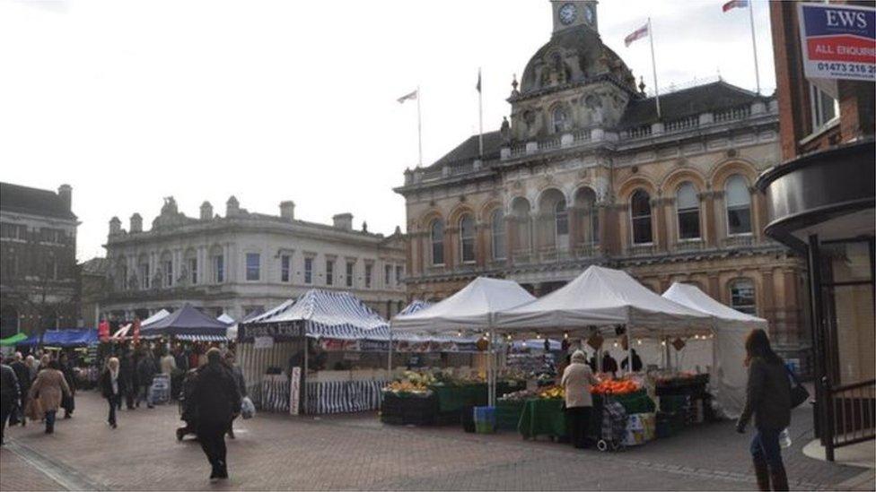 Ipswich Cornhill market