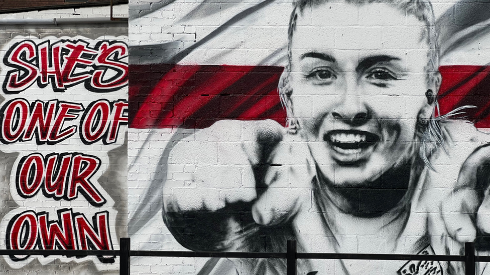 Mural of Leah Williamson