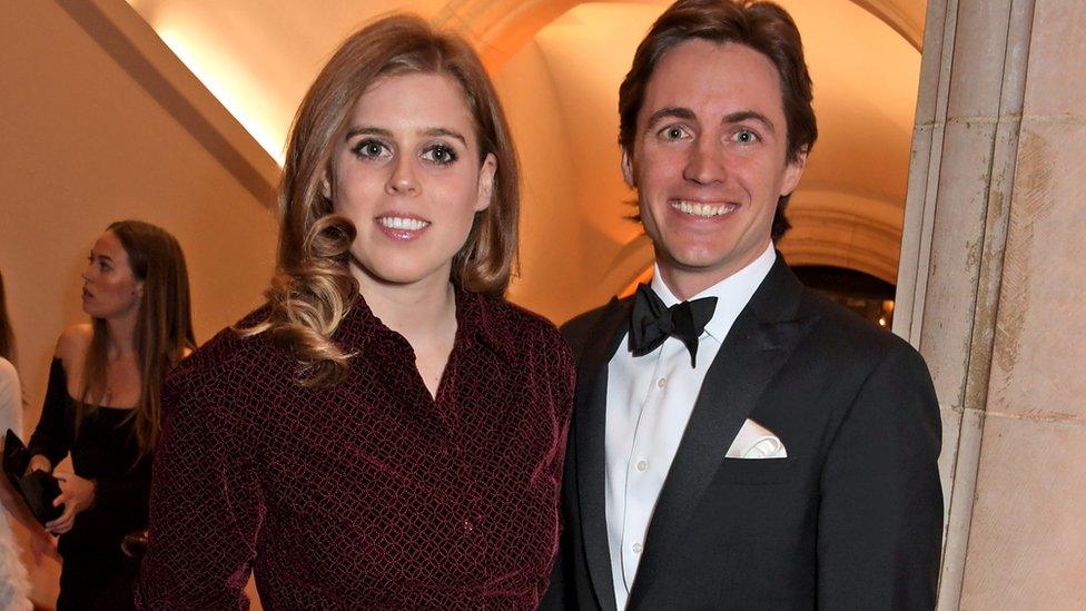 Princess Beatrice and Edoardo Mapelli Mozzi attend the Portrait Gala 2019 at the National Portrait Gallery on March 12, 2019