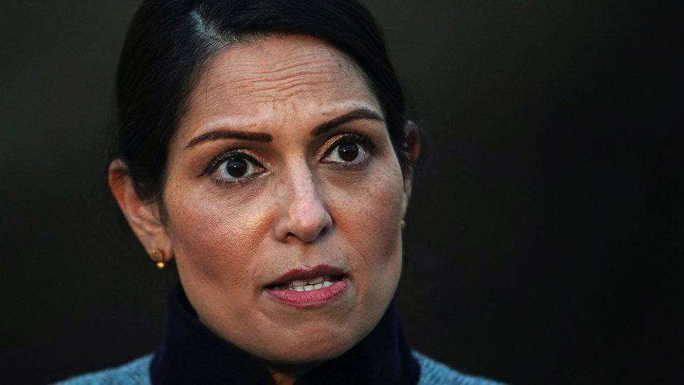 Priti Patel, file photo, 28 January 2021