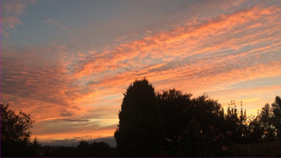 Kirsty Stilwell, 11, captured this sunset in Swansea