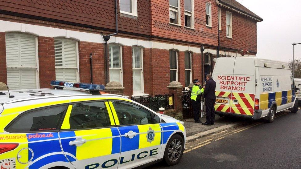 The scene of the blaze