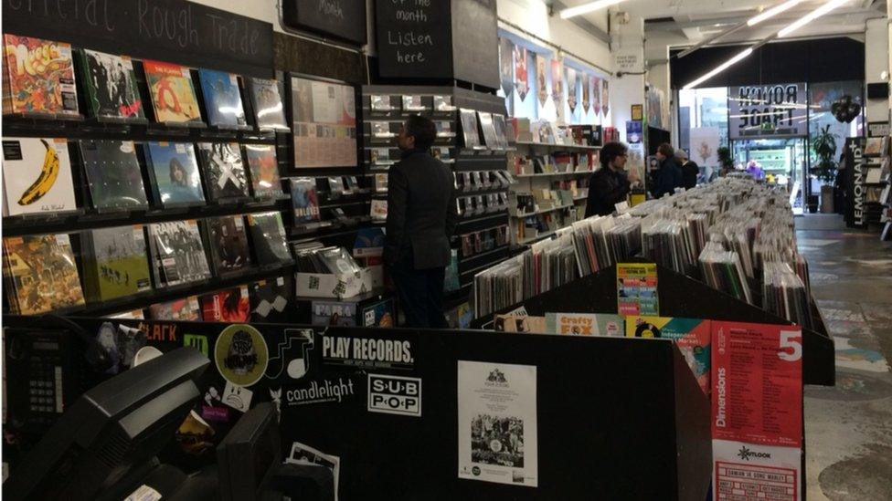 shoppers in Rough Trade