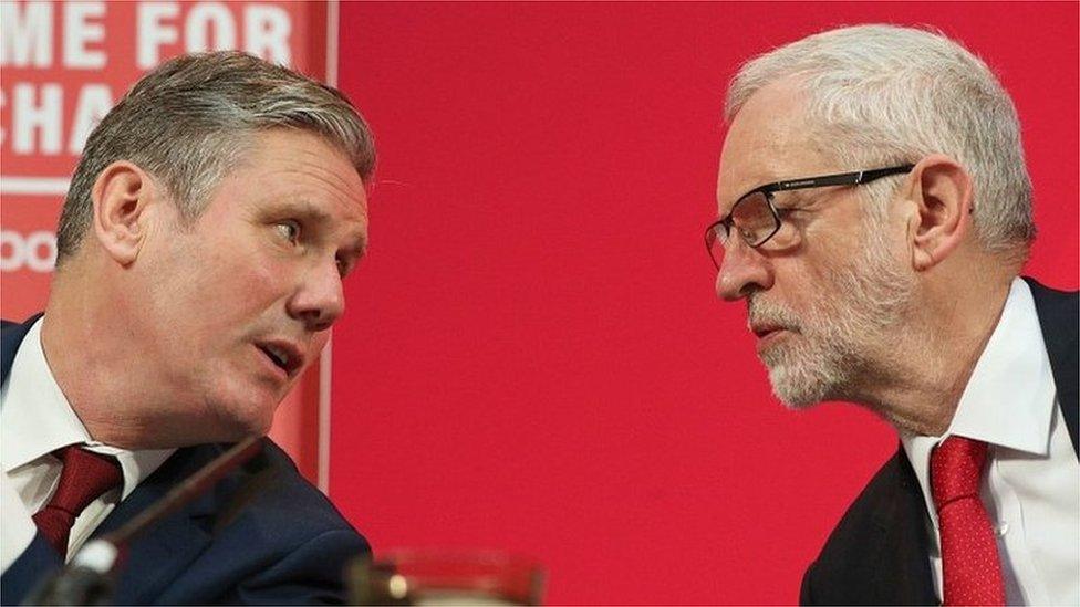 Sir Keir Starmer and Jeremy Corbyn