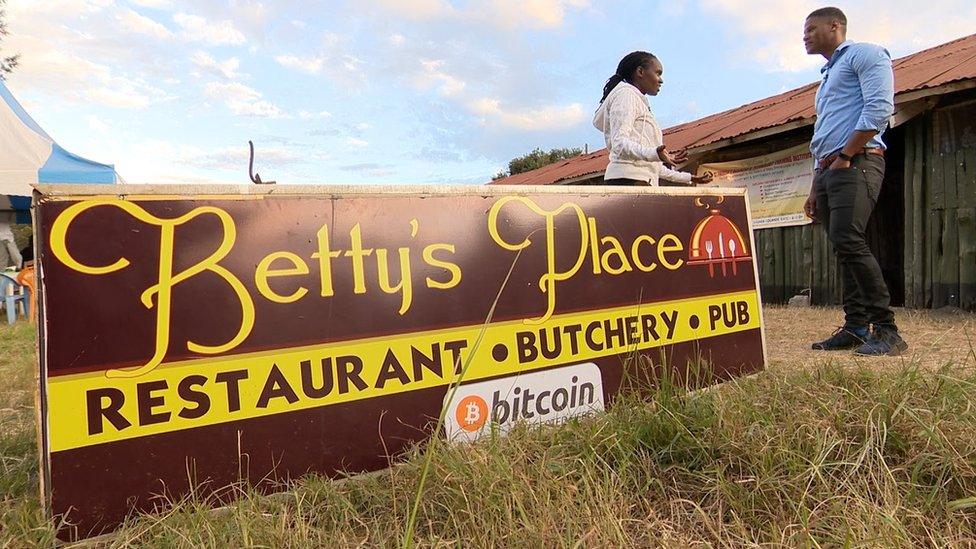 Betty's Place sign