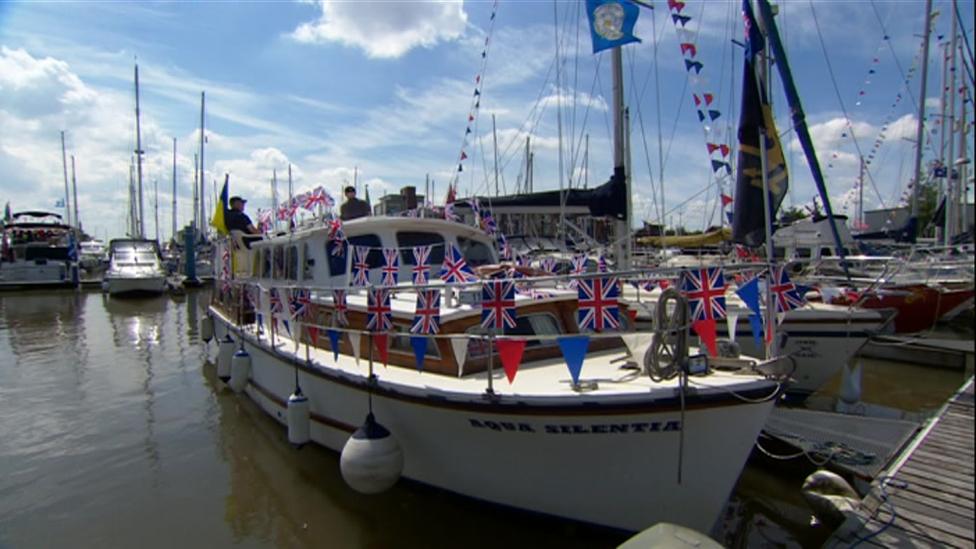 Ship in Hull Marina