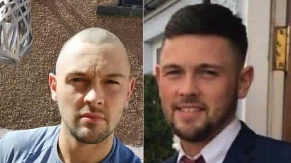 Ryan Mackay, after and before head shave