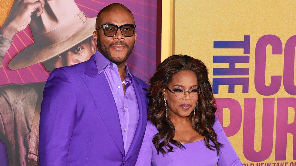 Tyler Perry and Oprah Winfrey