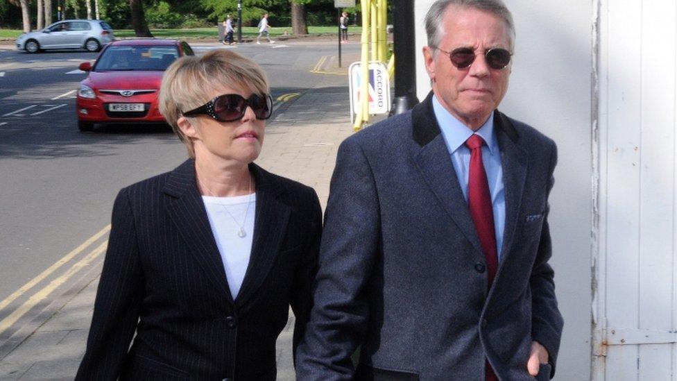 The Wadsworths arriving at court