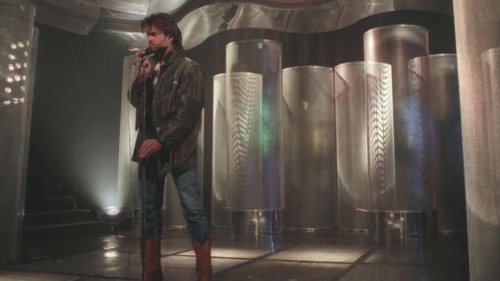 George Michael singing A Different Corner on Top of the Pops