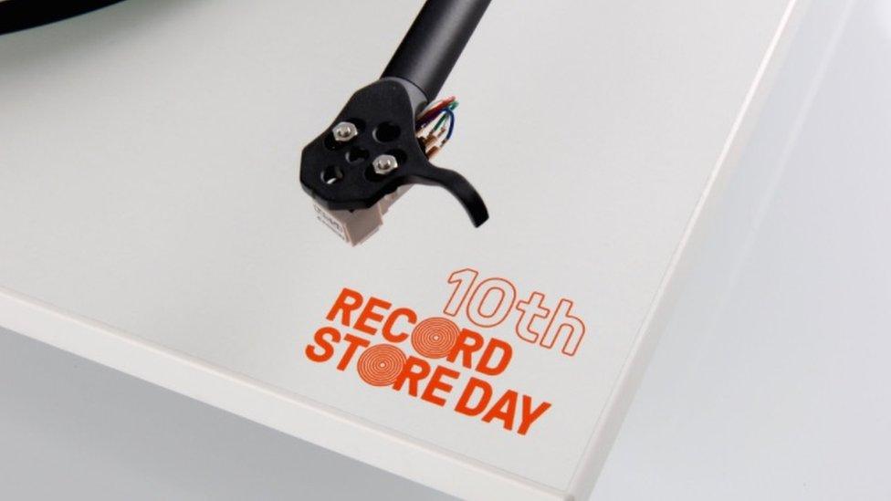 A vinyl sleeve
