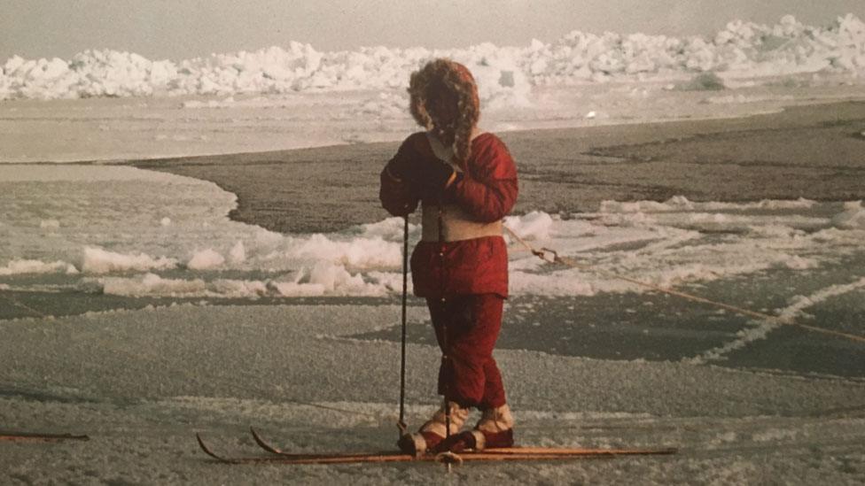 Myrtle Simpson in Greenland